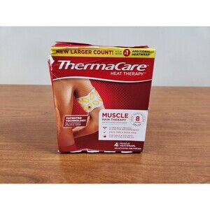 Thermacare Muscle Pain Therapy Heatwraps  ~ 4 Count ~ Exp. 10-31-2026 ~ New